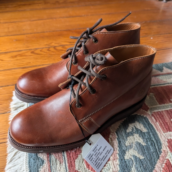 Ranch Road Brown Leather Boots - 9 - Picture 2 of 8